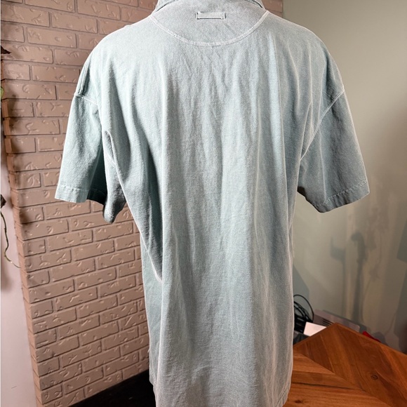 Vintage Made in Canada Cotton Polo Shirt Oversized Coastal Summer - Picture 2 of 4